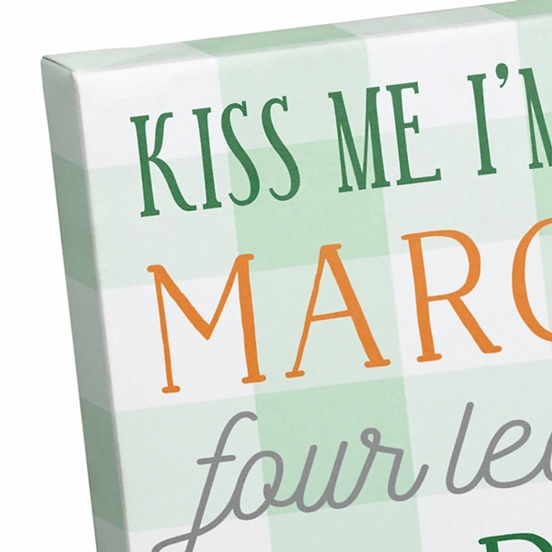 St Patricks Day Words Canvas Art Print