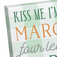 St Patricks Day Words Canvas Art Print