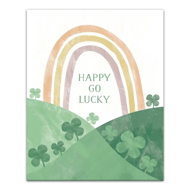 Happy Go Lucky Rainbow Canvas Art Print