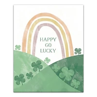 Happy Go Lucky Rainbow Canvas Art Print