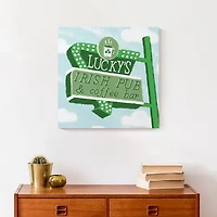 Luckys Irish Pub and Coffee Bar Canvas Art Print