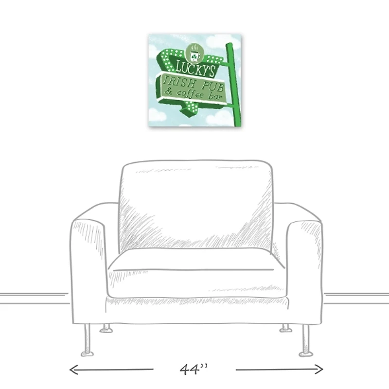 Luckys Irish Pub and Coffee Bar Canvas Art Print