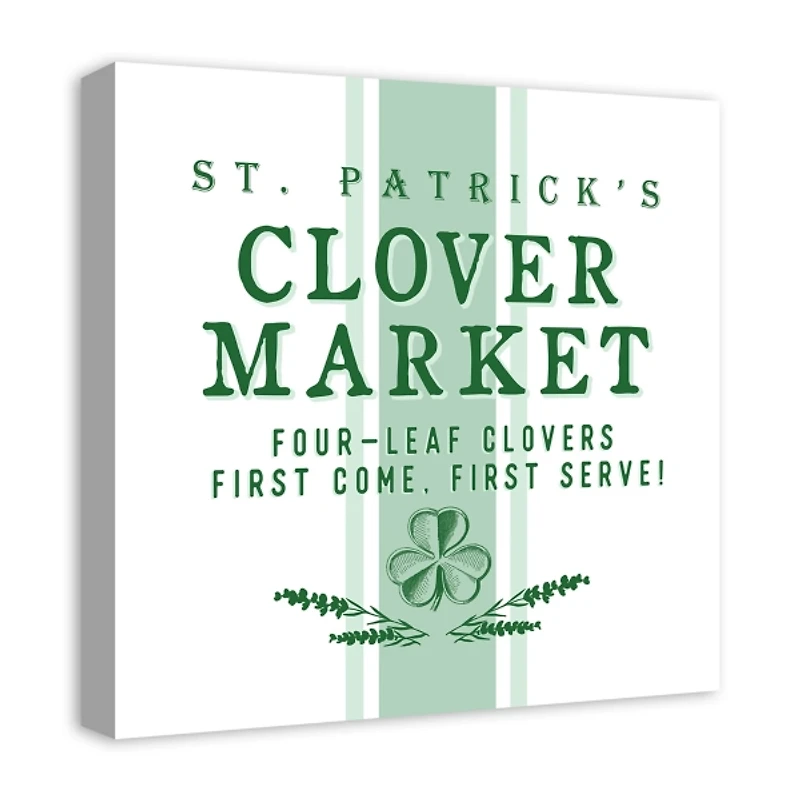Clover Market Canvas Art Print