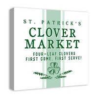 Clover Market Canvas Art Print