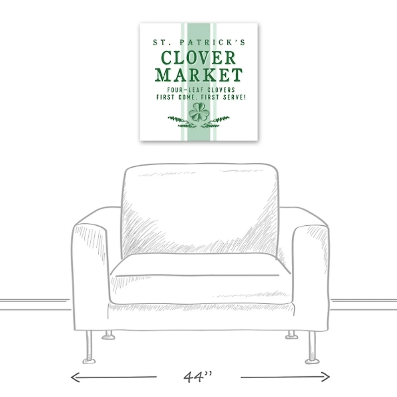 Clover Market Canvas Art Print