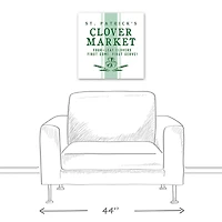 Clover Market Canvas Art Print