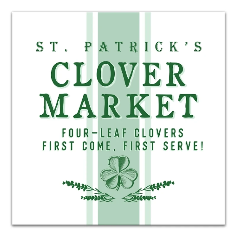 Clover Market Canvas Art Print