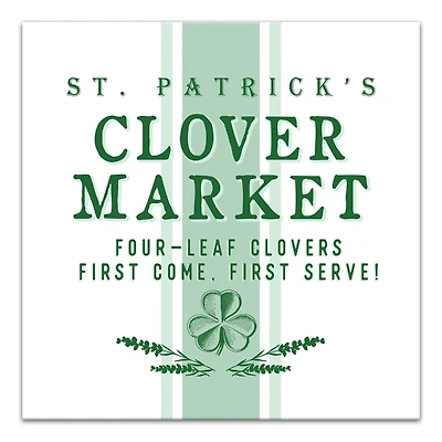 Clover Market Canvas Art Print