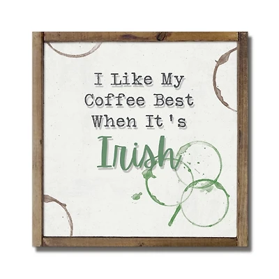 Irish Coffee is Best Framed Wall Plaque