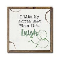Irish Coffee is Best Framed Wall Plaque