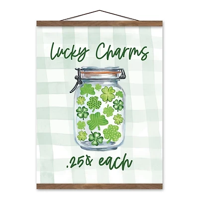 Lucky Charms Jar Hanging Canvas Art Print