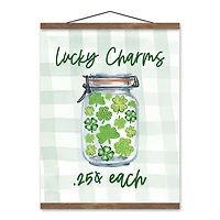 Lucky Charms Jar Hanging Canvas Art Print