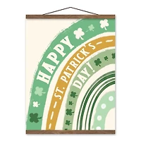 Happy St. Patrick's Day Hanging Canvas Art Print