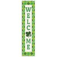 Welcome Clover Wooden Porch Board