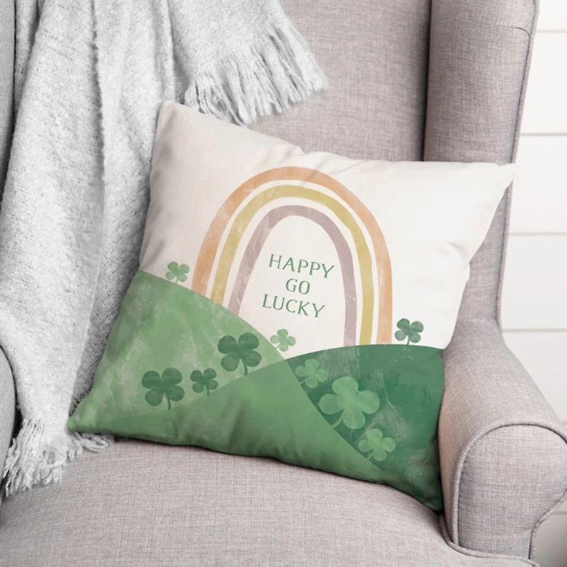 Happy Go Lucky Indoor/Outdoor Pillow