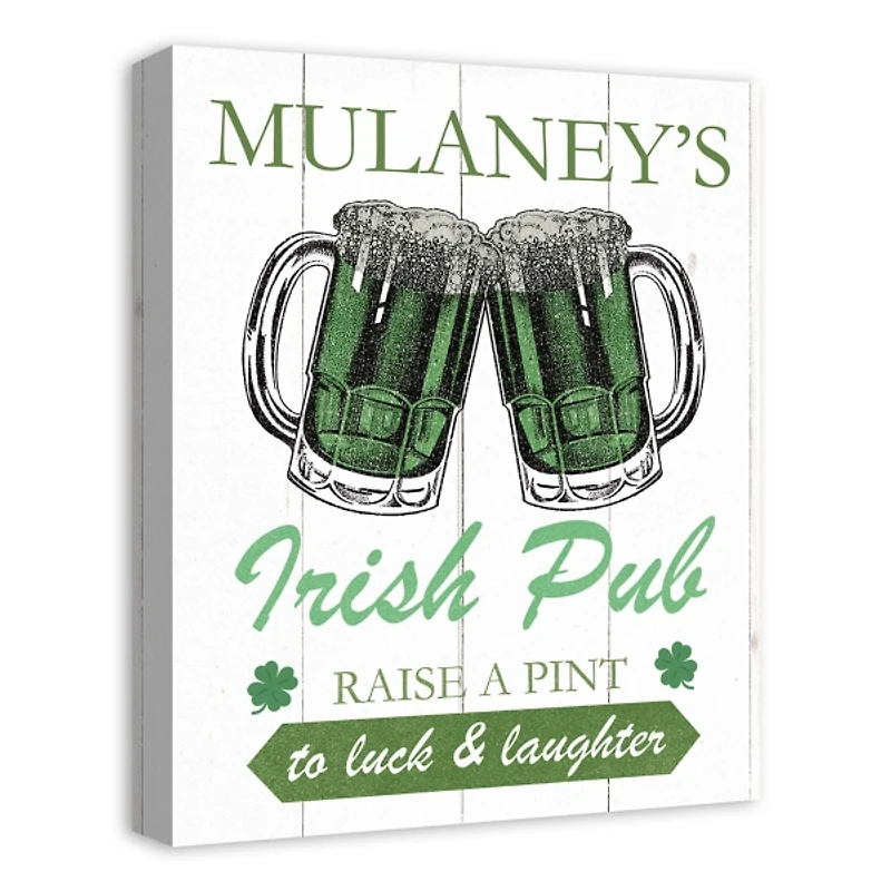 Personalized Irish Pub Canvas Art Print