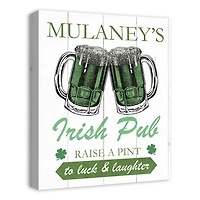Personalized Irish Pub Canvas Art Print