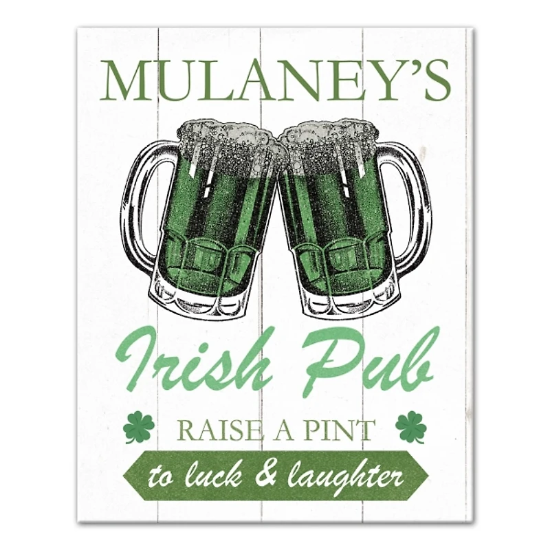Personalized Irish Pub Canvas Art Print