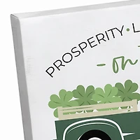 Personalized St. Patricks Day Truck Canvas Print