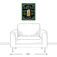 Personalized Irish Pub Established Canvas Print