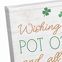 Personalized Pot o Gold and Love Canvas Art Print