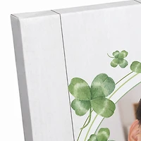 Personalized Leprechaun Clovers Canvas Art Print