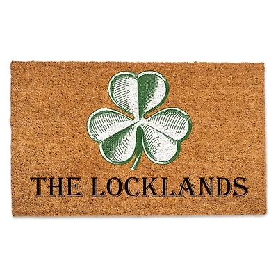 Personalized Family Clover Doormat