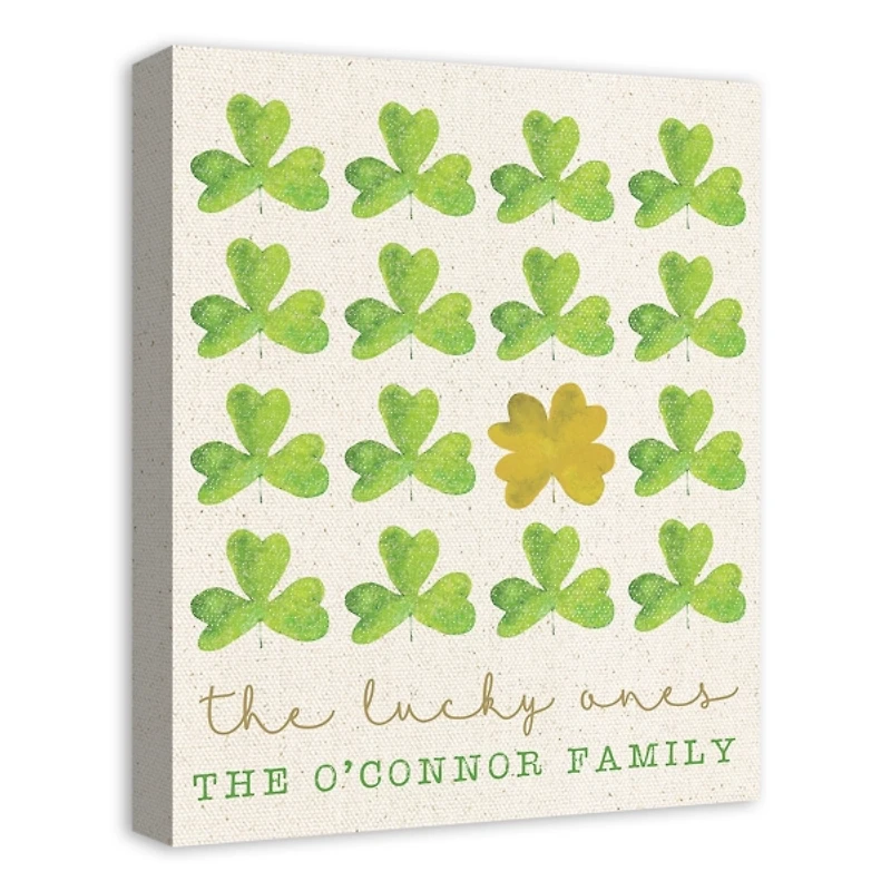 Personalized The Lucky Ones Canvas Art Print