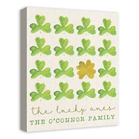 Personalized The Lucky Ones Canvas Art Print