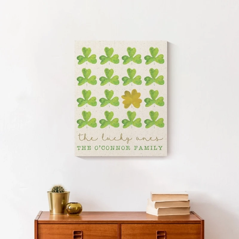 Personalized The Lucky Ones Canvas Art Print