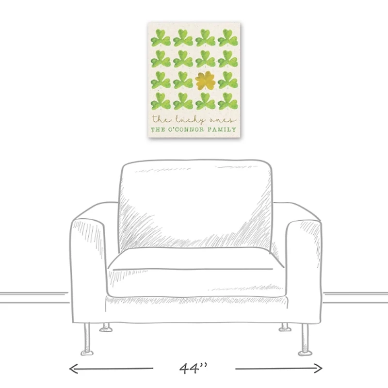 Personalized The Lucky Ones Canvas Art Print