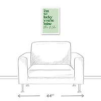 Personalized So Lucky Canvas Art Print