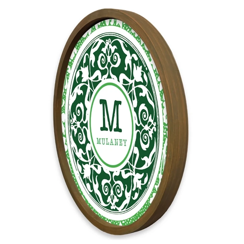 Personalized Green Medallion Wall Plaque