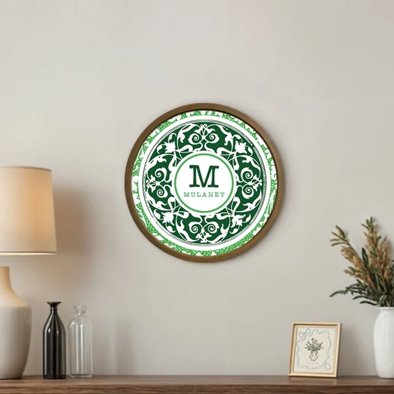 Personalized Green Medallion Wall Plaque