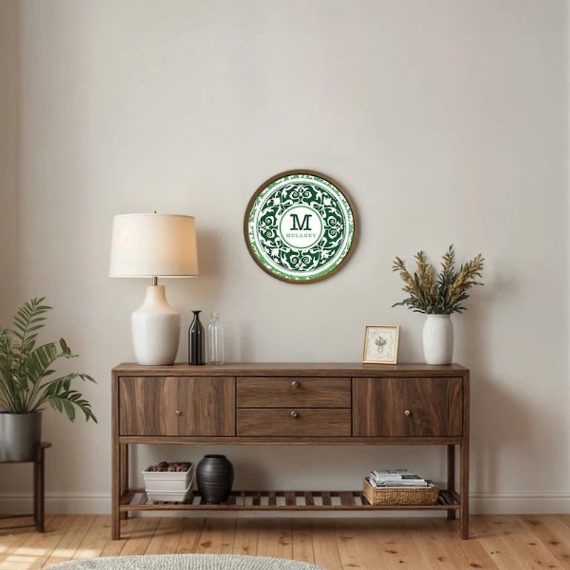 Personalized Green Medallion Wall Plaque