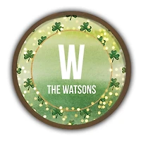 Personalized Glowing Clover Wall Plaque