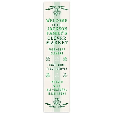 Personalized Family Clover Market Porch Board