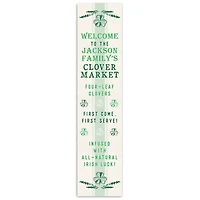 Personalized Family Clover Market Porch Board
