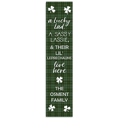 Personalized Lucky Lad & Sassy Lassie Porch Board