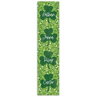 Personalized Clover Names Porch Board