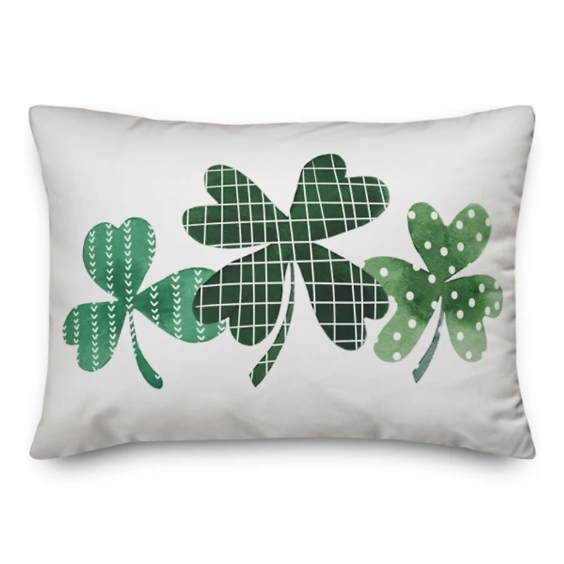 Shamrocks and a Gnome Personalized Pillow