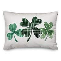 Shamrocks and a Gnome Personalized Pillow
