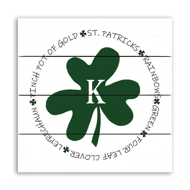 Personalized Monogram St. Patricks Day Wall Plaque