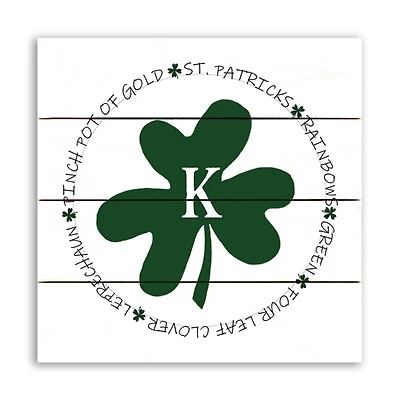 Personalized Monogram St. Patricks Day Wall Plaque