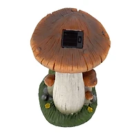 Solar Light Reading Frog Garden Statue