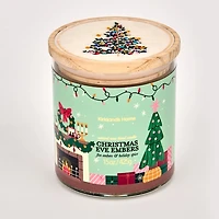 Christmas Eve Embers Embroidered 2-Wick Jar Candle