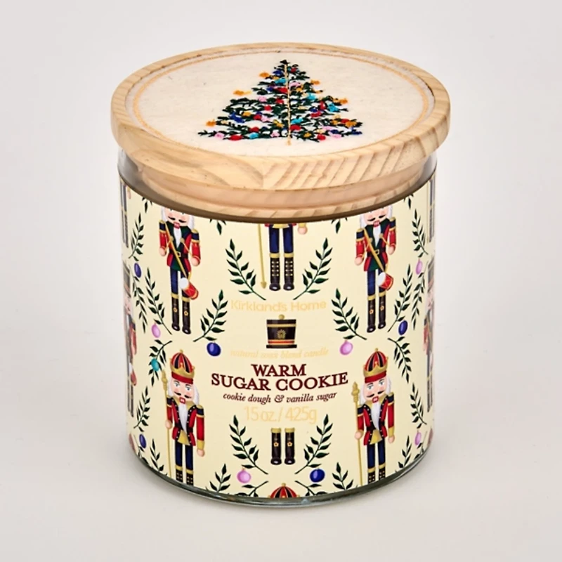 Warm Sugar Cookies Embroidered 2-Wick Jar Candle