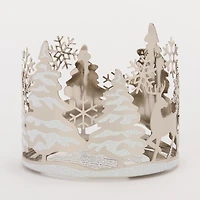 Silver Trees 3-Wick Jar Candle Holder