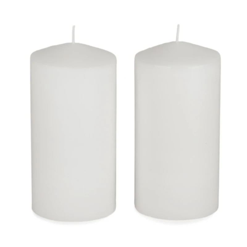3x6 Unscented Pillar Candles