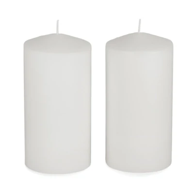 3x6 Unscented Pillar Candles